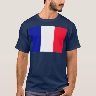 Fransk Flagga Frankrike T Shirt