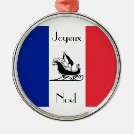 Fransk Flagga Joyeux Noel Fransk jul Ornament