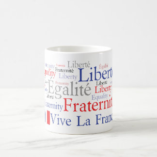 Fransk flagga - Liberté, Égalité, Fraternité Kaffemugg