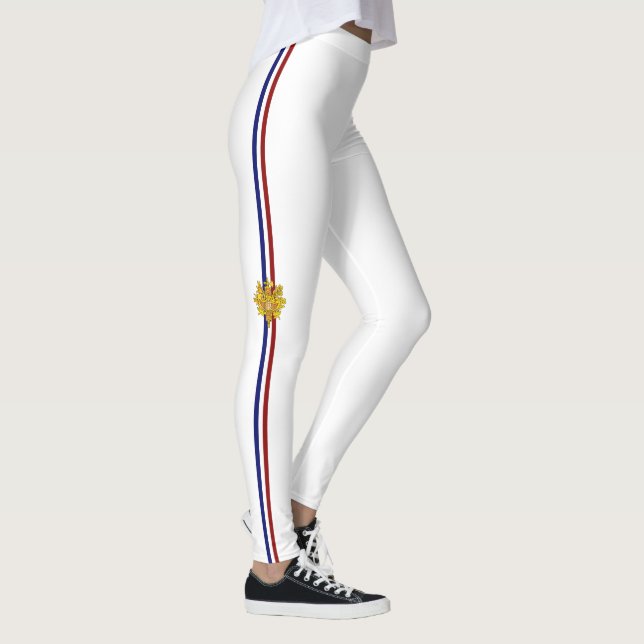 Fransk flagga-nationellt emblem leggings (Höger)