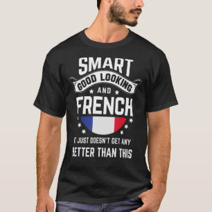 Fransk Flagga Native Pride Frankrike Fransk Root a T Shirt