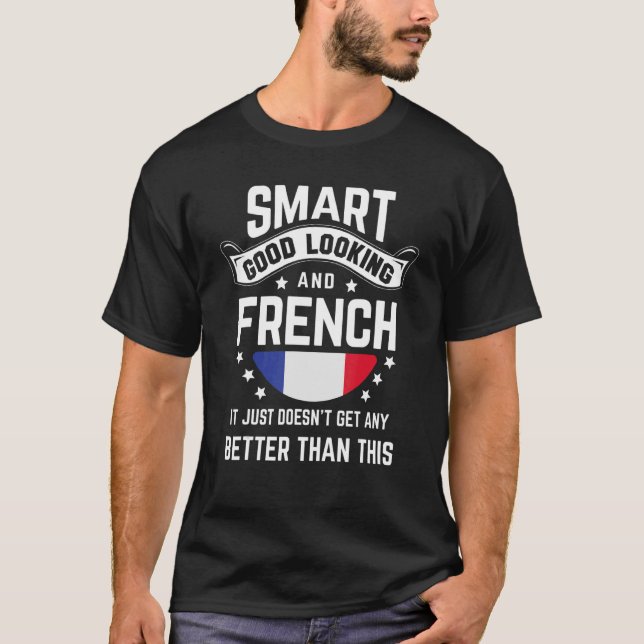 Fransk Flagga Native Pride Frankrike Fransk Root a T Shirt (Framsida)