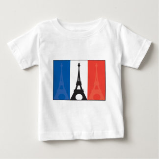 Fransk flagga och Eiffel torn T-shirt