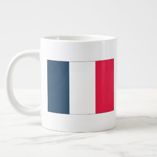 Fransk flagga och nationalsång Kaffe / Te-mugg Jumbo Mugg