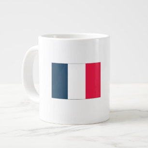 Fransk flagga och nationalsång Kaffe / Te-mugg Jumbo Mugg