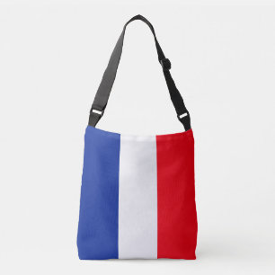 Fransk Flagga Patriotic Färg Internationell Trave Axelväska