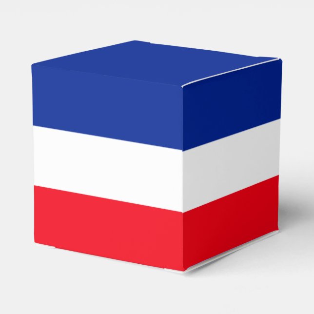 Fransk Flagga Patriotic Färg Internationell Travel Presentaskar (Baksidan Sidan)