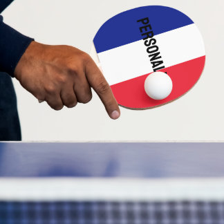 Fransk flagga pingpongpaddel till bord tennis pingisracket