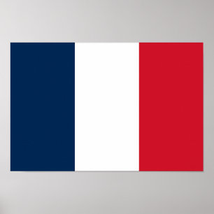 Fransk flagga poster