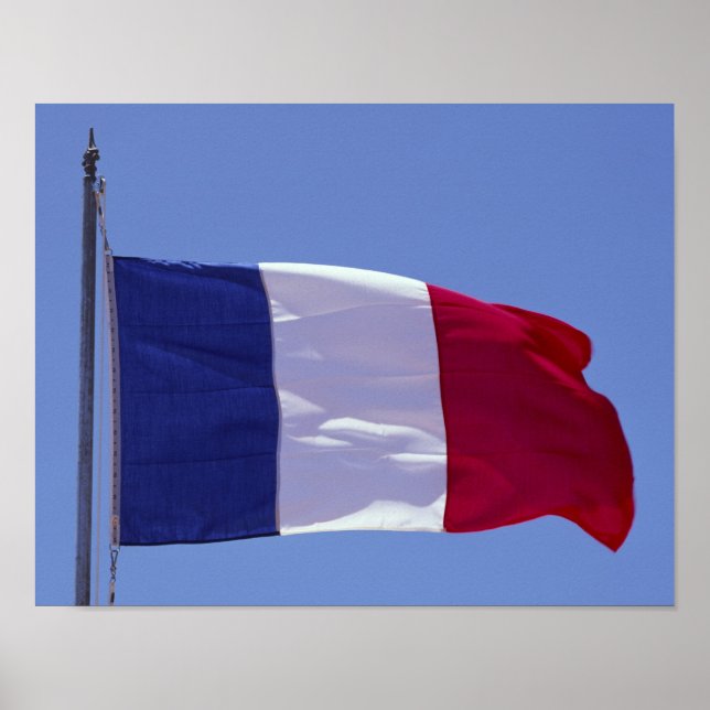 Fransk flagga poster (Framsidan)