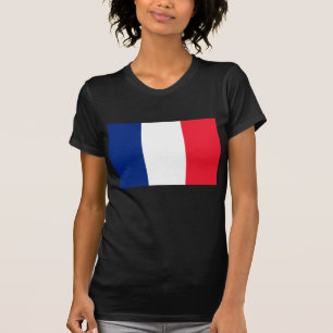 Fransk Flagga Tee Shirt