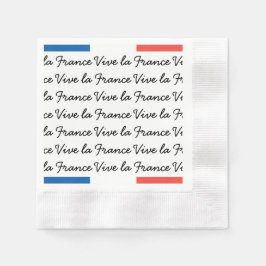 Fransk Flagga, Vive la Frankrike, Bastilladagen Pa Pappersservett