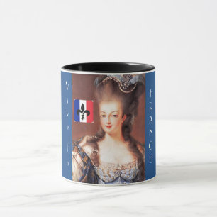 Fransk Flagga Vive La Frankrike Marie Antoinette M Mugg