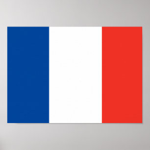 Fransk flaggaaffisch poster