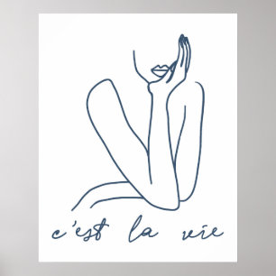 Fransk Flair: C'est la Vie Poster