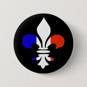 Fransk Fleur de lis Knäppas Knapp