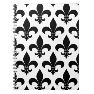 Fransk Fleur de lis Mönster Classic Anteckningsbok