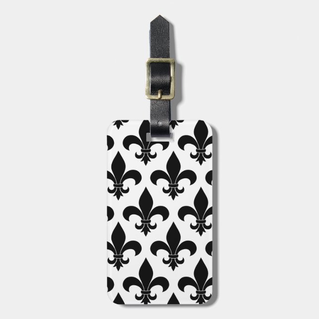 Fransk Fleur de lis Mönster Classic Bagagebricka (Vertikal Framsida)
