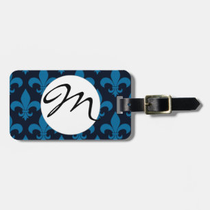 Fransk Fleur de lis Mönster Classic Bagagebricka