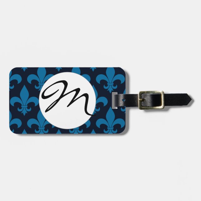 Fransk Fleur de lis Mönster Classic Bagagebricka (Horisontell Framsida)