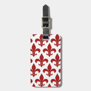 Fransk Fleur de lis Mönster Classic Bagagebricka