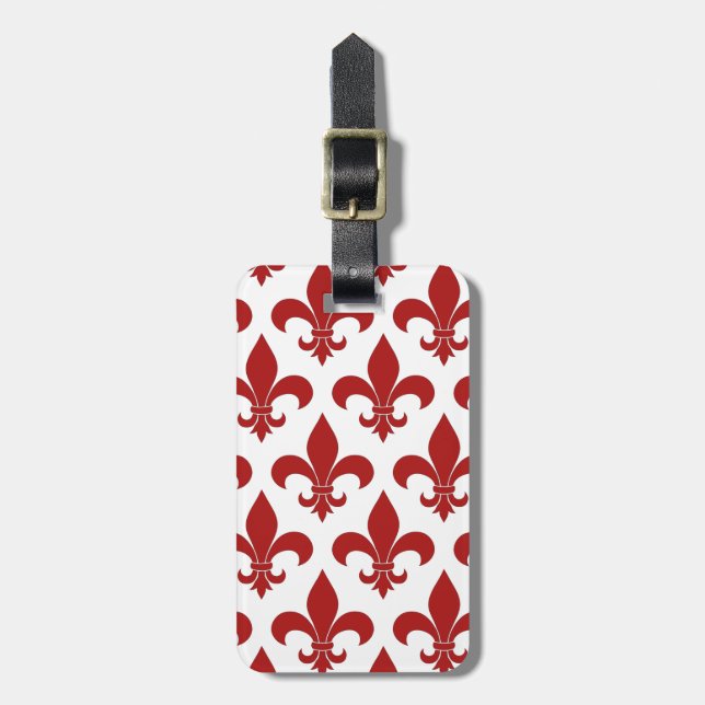 Fransk Fleur de lis Mönster Classic Bagagebricka (Vertikal Framsida)
