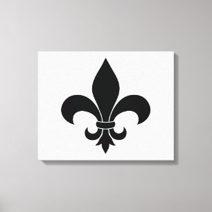 Fransk Fleur de lis Mönster Classic Canvastryck