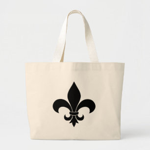 Fransk Fleur de lis Mönster Classic Jumbo Tygkasse