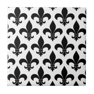 Fransk Fleur de lis Mönster Classic Kakelplatta