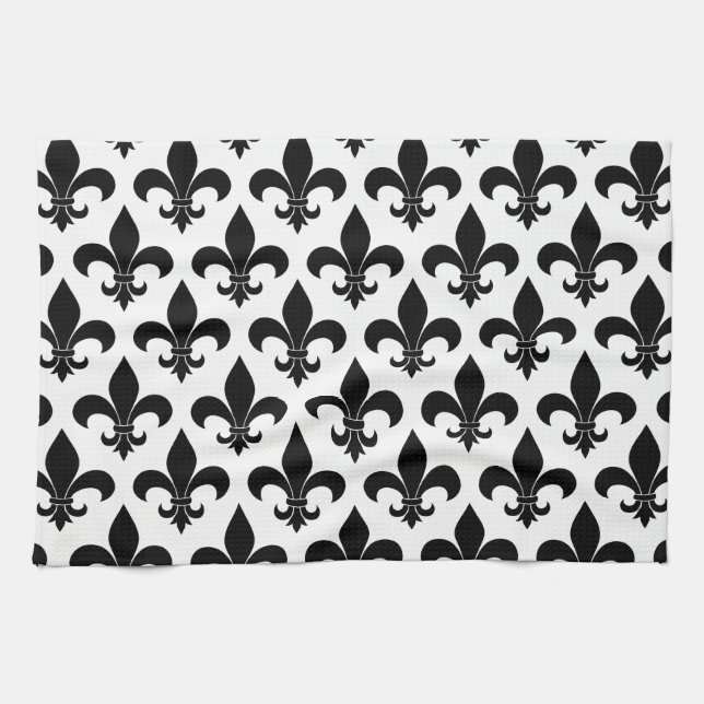 Fransk Fleur de lis Mönster Classic Kökshandduk (Horisontell)