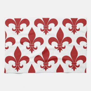 Fransk Fleur de lis Mönster Classic Kökshandduk