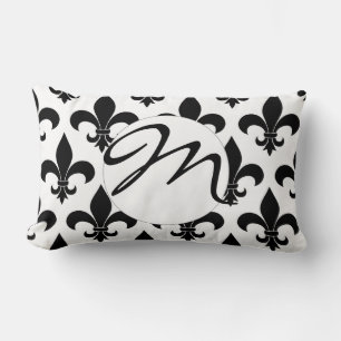 Fransk Fleur de lis Mönster Classic Lumbarkudde