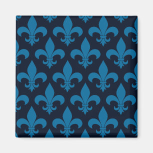 Fransk Fleur de lis Mönster Classic Magnet