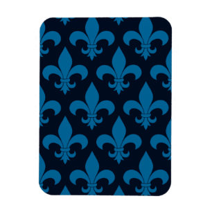 Fransk Fleur de lis Mönster Classic Magnet