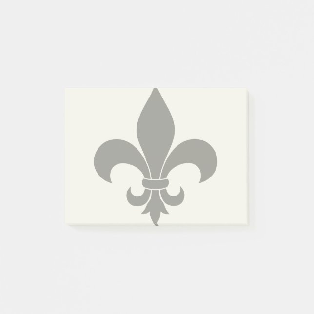 Fransk Fleur de lis Mönster Classic Post-it Block (Framsida)