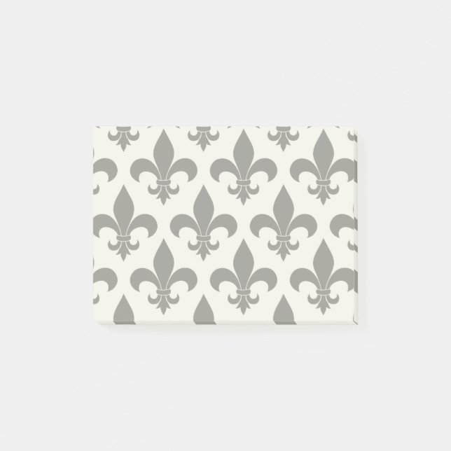 Fransk Fleur de lis Mönster Classic Post-it Block (Framsida)