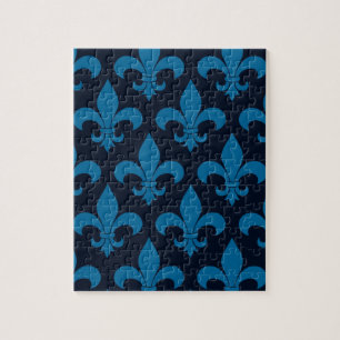 Fransk Fleur de lis Mönster Classic Pussel