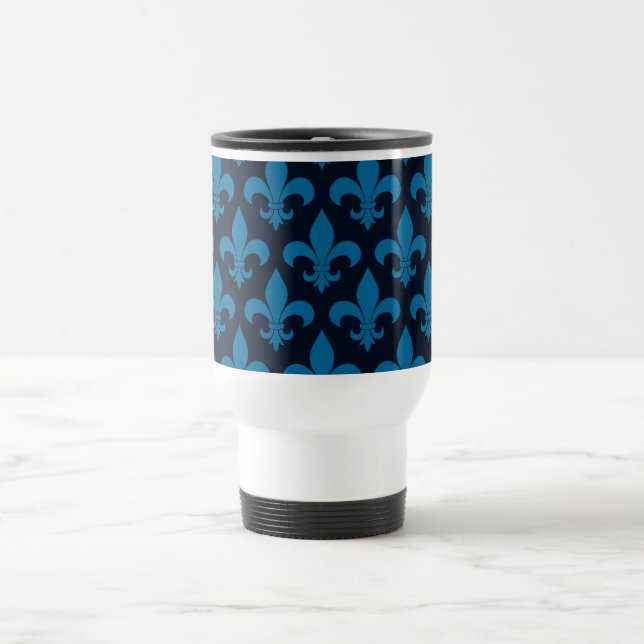 Fransk Fleur de lis Mönster Classic Resemugg (Center)