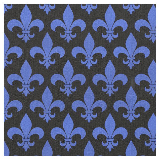 Fransk Fleur de lis Mönster Classic Tyg (Närbild)