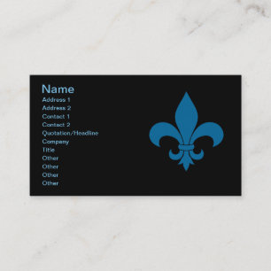 Fransk Fleur de lis Mönster Classic Visitkort