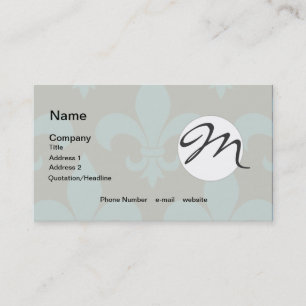 Fransk Fleur de lis Mönster Classic Visitkort