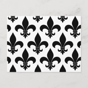 Fransk Fleur de lis Mönster Classic Vykort