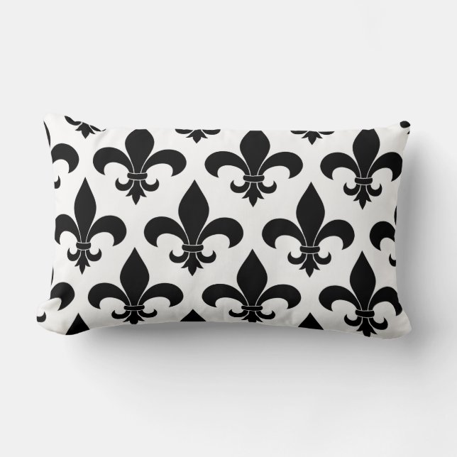 Fransk Fleur de lis Mönster Lumbarkudde (Framsida)
