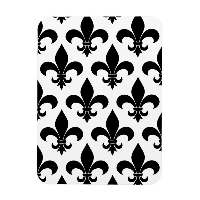Fransk fleur de lis mönster magnet (Vertikal)