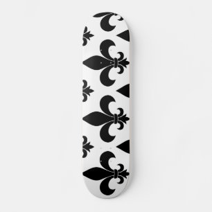 Fransk fleur de lis mönster old school skateboard bräda 18 cm
