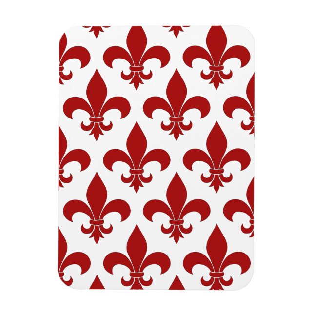Fransk fleur de lis mönster Parisian Magnet (Vertikal)