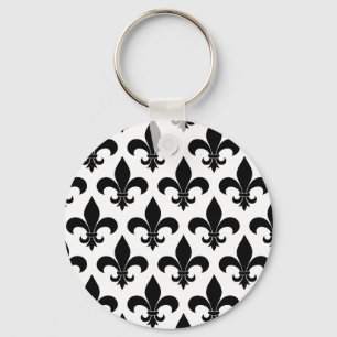 Fransk fleur de lis mönster Parisian Nyckelring