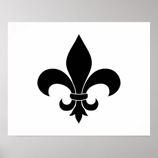 Fransk fleur de lis mönster Parisian Poster (Framsidan)
