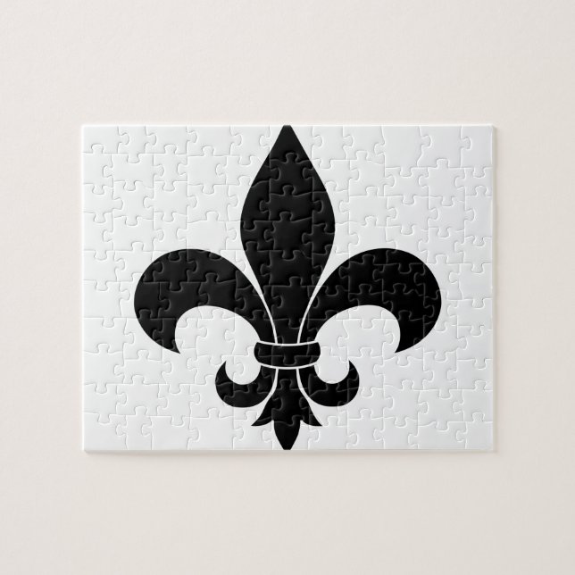 Fransk fleur de lis mönster pussel (Horisontell)