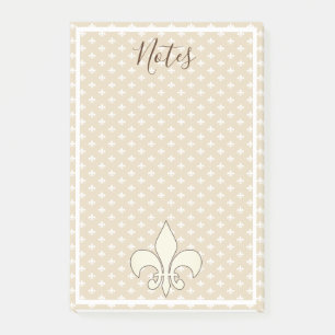 Fransk Fleur De Lis Notes Post-it Block